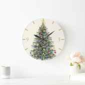 Rustige Waterverf Kerstboom Kerstvakantie Grote Klok (Huis)