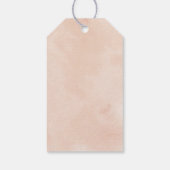 Rustige  Waterverf kerstfeestdag | Cadeaulabel (Achterkant)