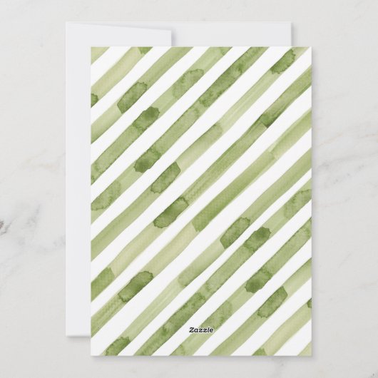 Rustige Waterverf Klassiek Feestdagenkaart (Achterkant)