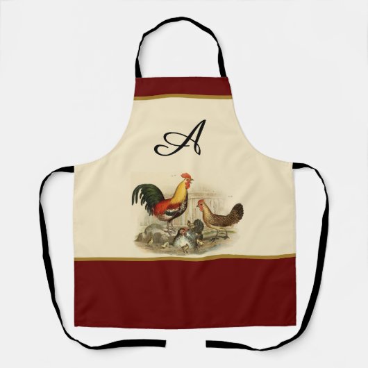 Rustige Waterverf — kleurrijke booster Chicken Schort (Voorkant)