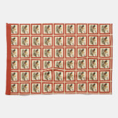 Rustige  Waterverf — kleurrijke booster Chicken Theedoek (Horizontaal)