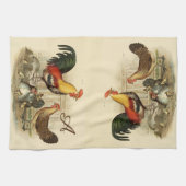 Rustige  Waterverf — kleurrijke booster Chicken Theedoek (Horizontaal)