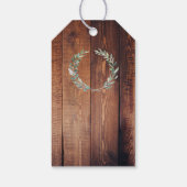 Rustige waterverf laat bedankt bruiloft cadeaulabel (Achterkant)