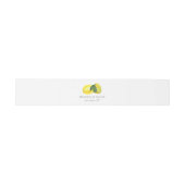 Rustige Waterverf Lemons Wedding Uitnodigingen Wikkel (Vlak)