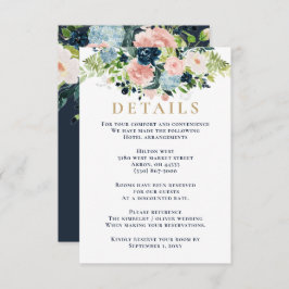 Rustige Waterverf marinescheepvaart - goudbloedige Informatiekaartje