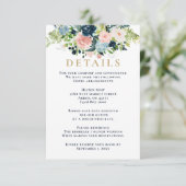 Rustige Waterverf marinescheepvaart - goudbloedige Informatiekaartje (Staand voorkant)