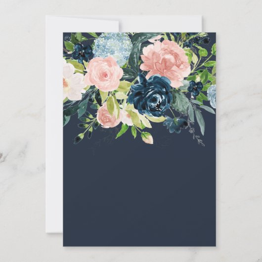 Rustige Waterverf marinescheepvaart - goudbloedige Kaart (Achterkant)