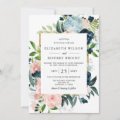 Rustige Waterverf marinescheepvaart - goudbloedige Kaart (Voorkant)