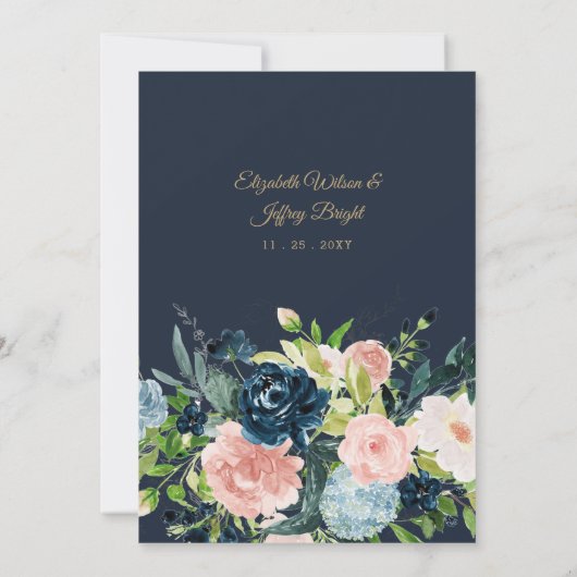 Rustige Waterverf marinescheepvaart - goudbloedige Kaart (Achterkant)