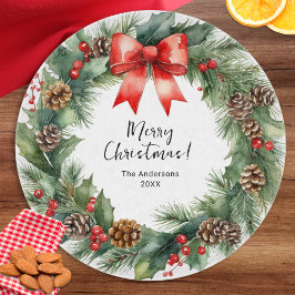 Rustige Waterverf met prettige kerst Snijplank