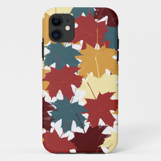 Rustige Waterverf najaar Herfst Leaves Case-Mate iPhone Case (Achterkant)