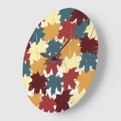 Rustige Waterverf najaar Herfst Leaves Grote Klok (Hoek)