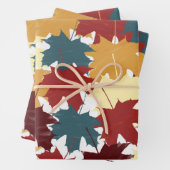 Rustige Waterverf najaar Herfst Leaves Inpakpapier Vel (In situ)