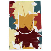 Rustige Waterverf najaar Herfst Leaves Medium Cadeauzakje (Achterkant)