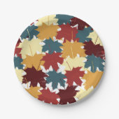 Rustige Waterverf najaar Herfst Leaves Papieren Bordje (Voorkant)