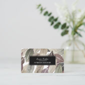 Rustige Waterverf  Natuur Yoga Meditation Visitekaartje (Staand voorkant)