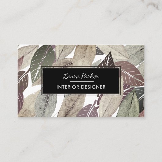 Rustige Waterverf  Natuur Yoga Meditation Visitekaartje (Voorkant)