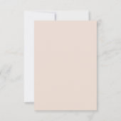 Rustige Waterverf Neutral Boho Floral Wedding Bedankkaart (Achterkant)