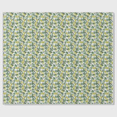 Rustige Waterverf Olive Branches Greenery Pattern Cadeaupapier (Vlak)