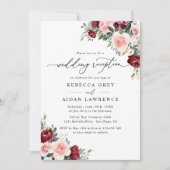 Rustige Waterverf - Ontvangst van het huwelijk Kaart (Voorkant)