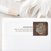 Rustige Waterverf Paarden Net Wed Return-adres Etiket (Insitu)