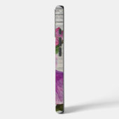 Rustige Waterverf Paars Roos Monogram  Case-Mate iPhone Case (Achterkant / Links)