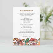 Rustige Waterverf paddenstoelen vieren het huwelij Informatiekaartje (Staand voorkant)