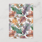 Rustige Waterverf paddenstoelen vieren het huwelij Informatiekaartje (Achterkant)