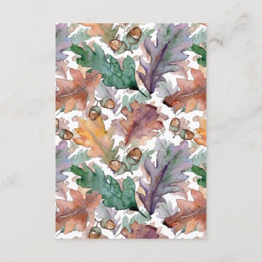 Rustige Waterverf paddenstoelen vieren het huwelij Informatiekaartje (Achterkant)