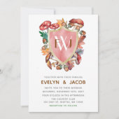 Rustige Waterverf paddenstoelen vieren het huwelij Kaart (Voorkant)