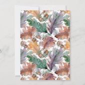 Rustige Waterverf paddenstoelen vieren het huwelij Kaart (Achterkant)