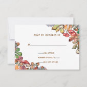 Rustige Waterverf paddenstoelen vieren het huwelij Kaart (Voorkant)