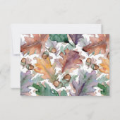 Rustige Waterverf paddenstoelen vieren het huwelij Kaart (Achterkant)