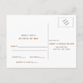 Rustige Waterverf paddenstoelen vieren het huwelij Uitnodiging Briefkaart (Achterkant)