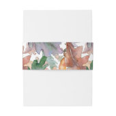 Rustige Waterverf paddenstoelen vieren het huwelij Uitnodigingen Wikkel (Achterkant Voorbeeld)