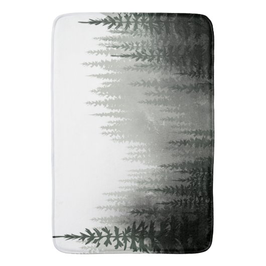 Rustige Waterverf Pijnbos Badmat (Voorkant Verticaal)