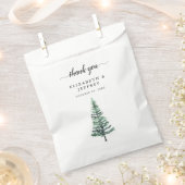 Rustige Waterverf Pijnbos Bedankzakje (Geknipt)