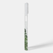 Rustige Waterverf Pijnbos op getextureerd hout Case-Mate iPhone Case (Achterkant / Rechts)