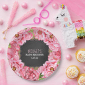 Rustige waterverf pinda's baby shower decor papieren bordje (Feest)