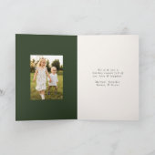 Rustige Waterverf Pine Cone Wreator 2 Foto Feestdagen Kaart (Binnen)