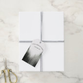 Rustige Waterverf Pine Forest Logo Custom Gift Lab Cadeaulabel (Met Touw)