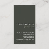 Rustige Waterverf Pine Forest Logo Visitekaartje (Achterkant)