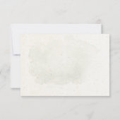 Rustige Waterverf Pine Forest Wedding Bedankt (Achterkant)