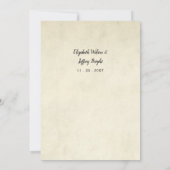 Rustige Waterverf Pine Forest Winter Wedding Kaart (Achterkant)