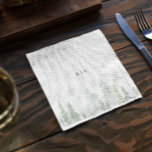 Rustige Waterverf Pine Trees Forest Wedding Servet<br><div class="desc">Rustieke Waterverf Pijnbomen Bos Bruiloft Monogrammed Papieren servetten</div>