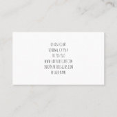 Rustige Waterverf Potentiële Planten Gardener Busi Visitekaartje (Achterkant)