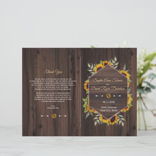 Rustige Waterverf - Programma voor zonnebloemen - (Staand voorkant)