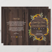 Rustige Waterverf - Programma voor zonnebloemen - (Voorkant / Achterkant)