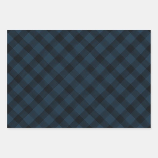 Rustige Waterverf Pset Pattern Red Green & Navy Inpakpapier Vel (Voorkant 3)