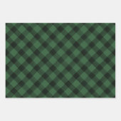 Rustige Waterverf Pset Pattern Red Green & Navy Inpakpapier Vel (Voorkant 2)